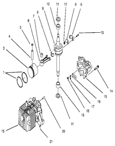 Part Location Diagram of 609629 Lawn Boy Dowel Xev